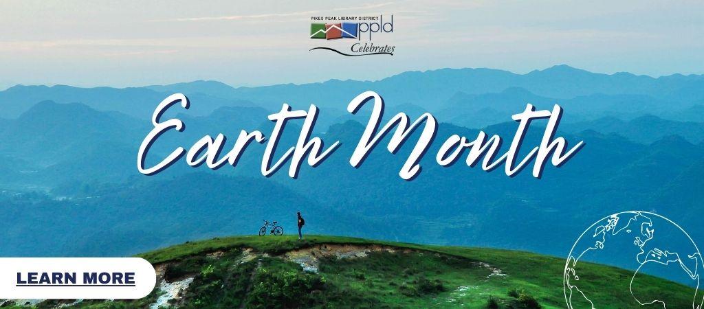 Earth Month Graphic with Learn more button