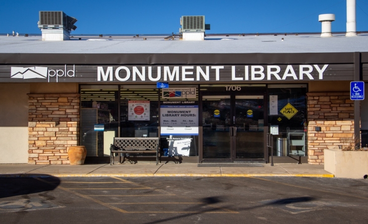 Monument Library Front Entrance Monument Library Front Entrance