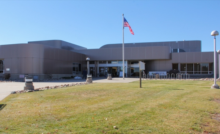 Photo of East Library Entrance Photo of East Library Entrance
